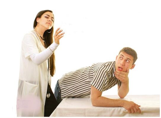 Cure male disease with massage