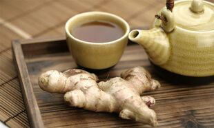 Ginger tea has an antibacterial effect